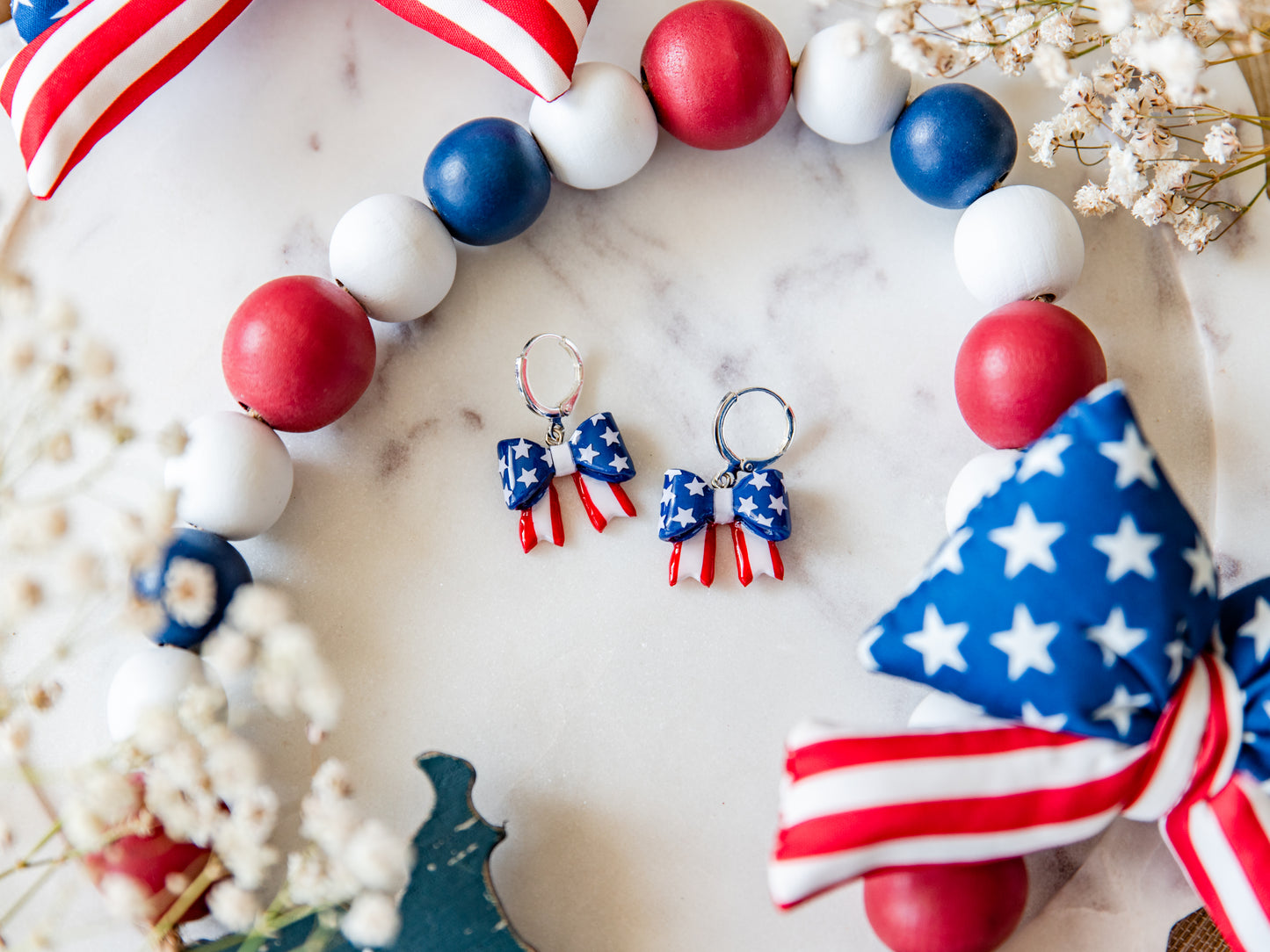 American Flag Bows Small