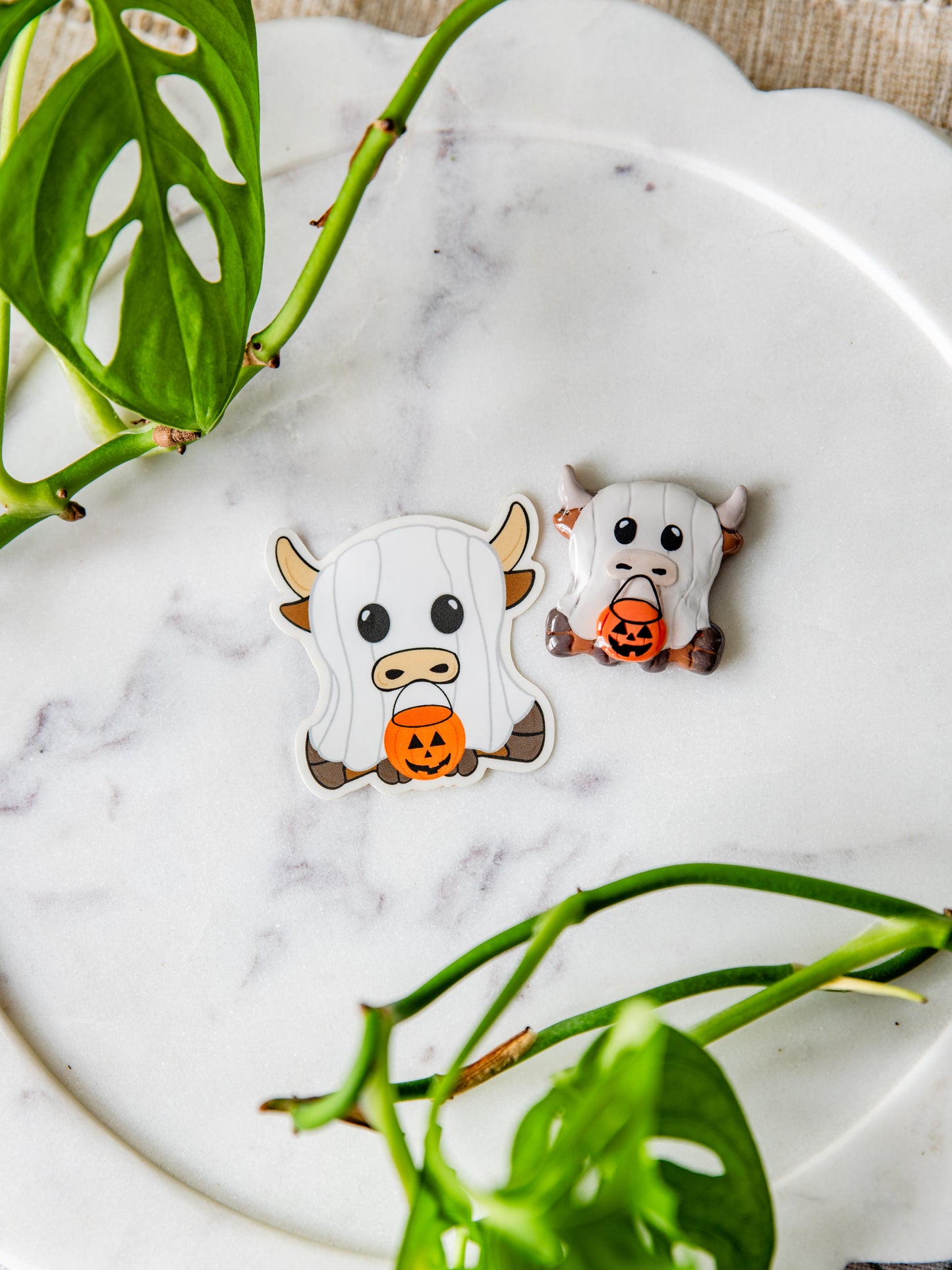 Spooky Cow Sticker