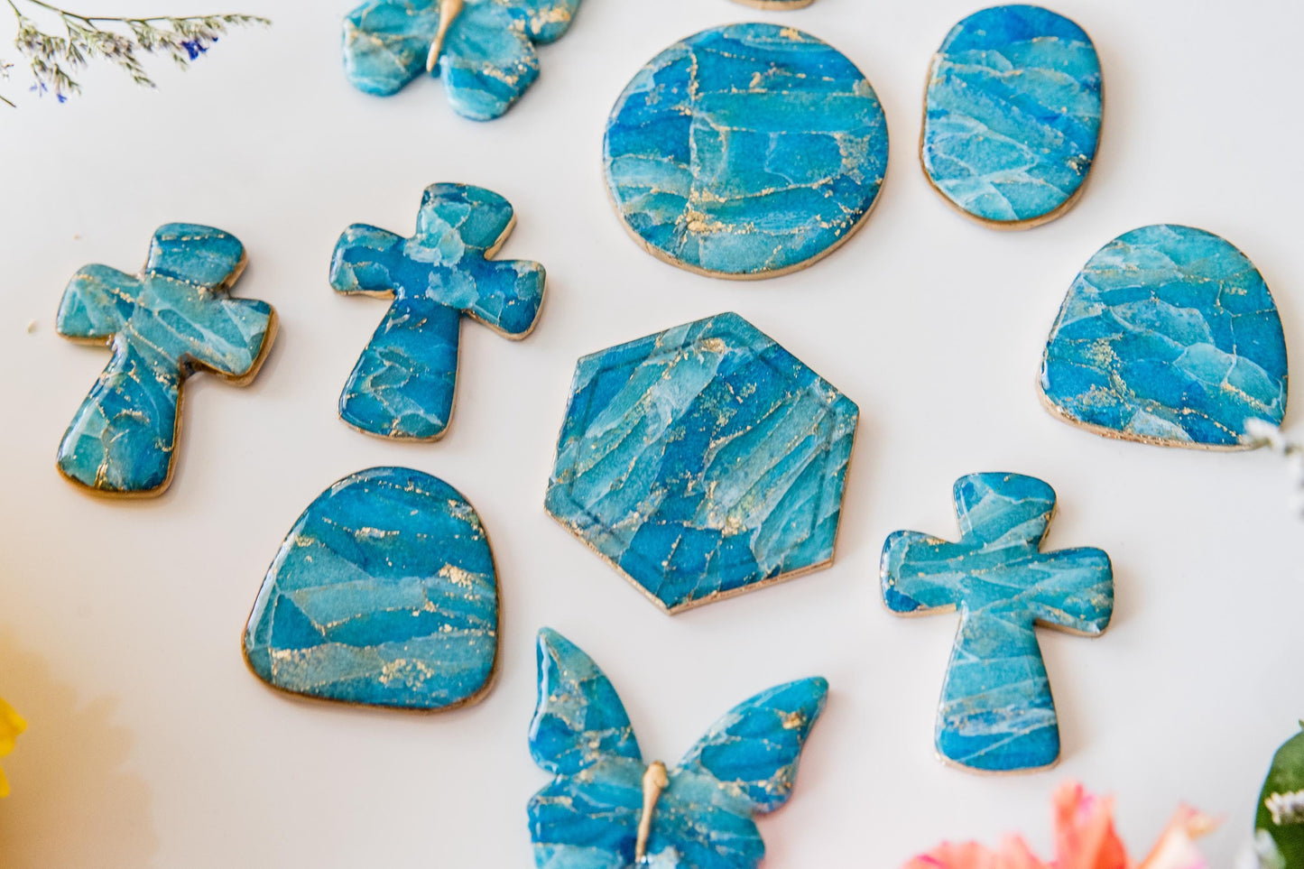 Blue Marble Necklace