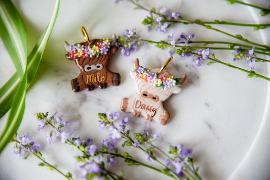 Spring Highland Cow