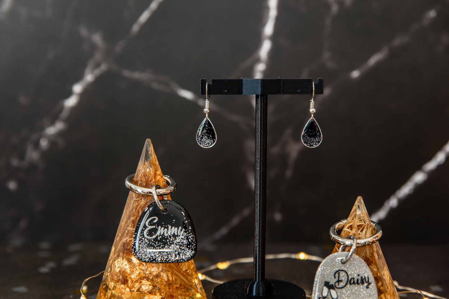 Glitter Teardrop