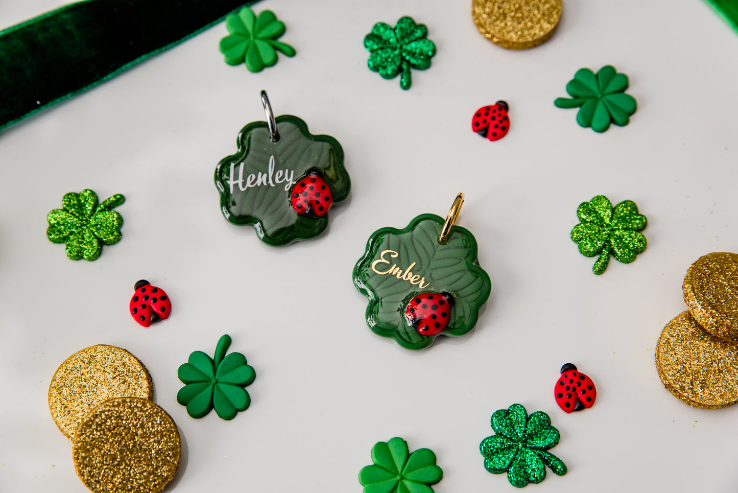 Lady Bug Shamrock