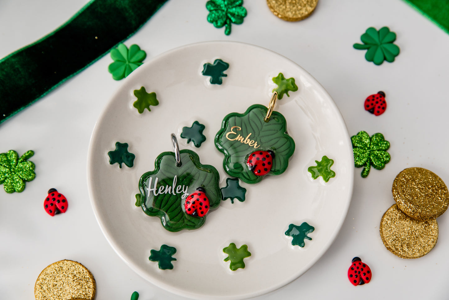 Lady Bug Shamrock