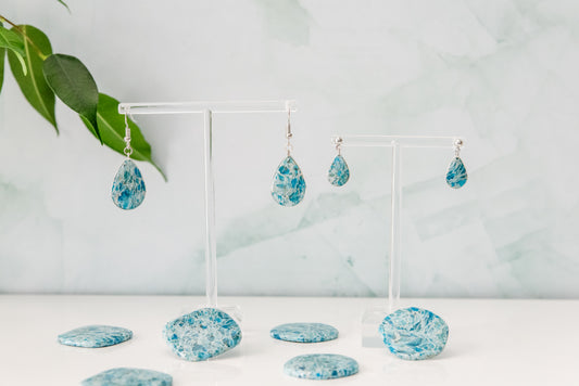 Ocean Granite Earrings
