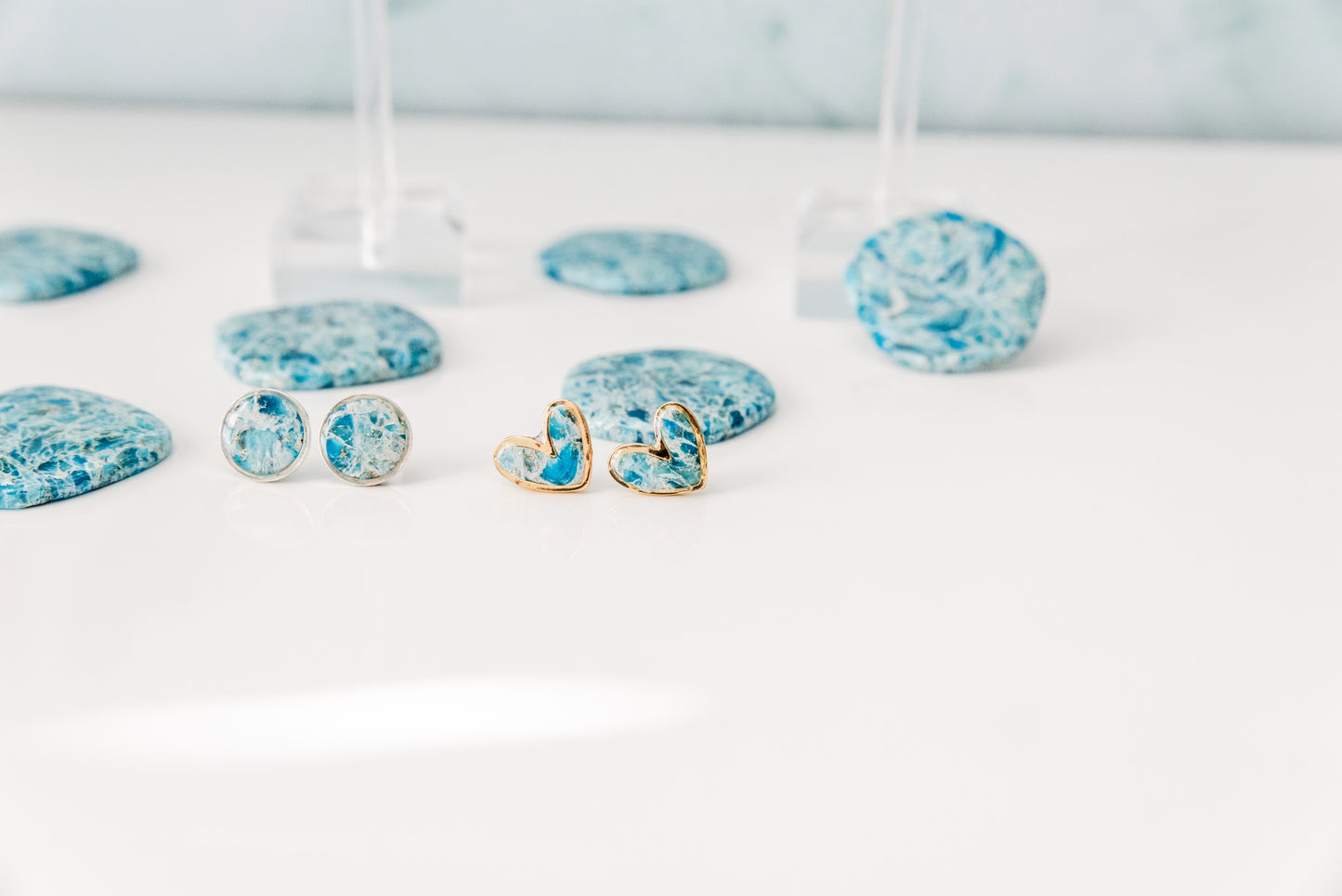 Ocean Granite Earrings