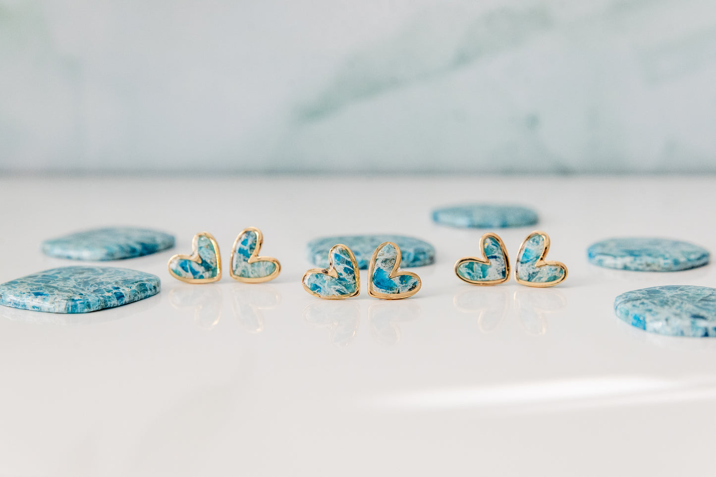 Ocean Granite Earrings