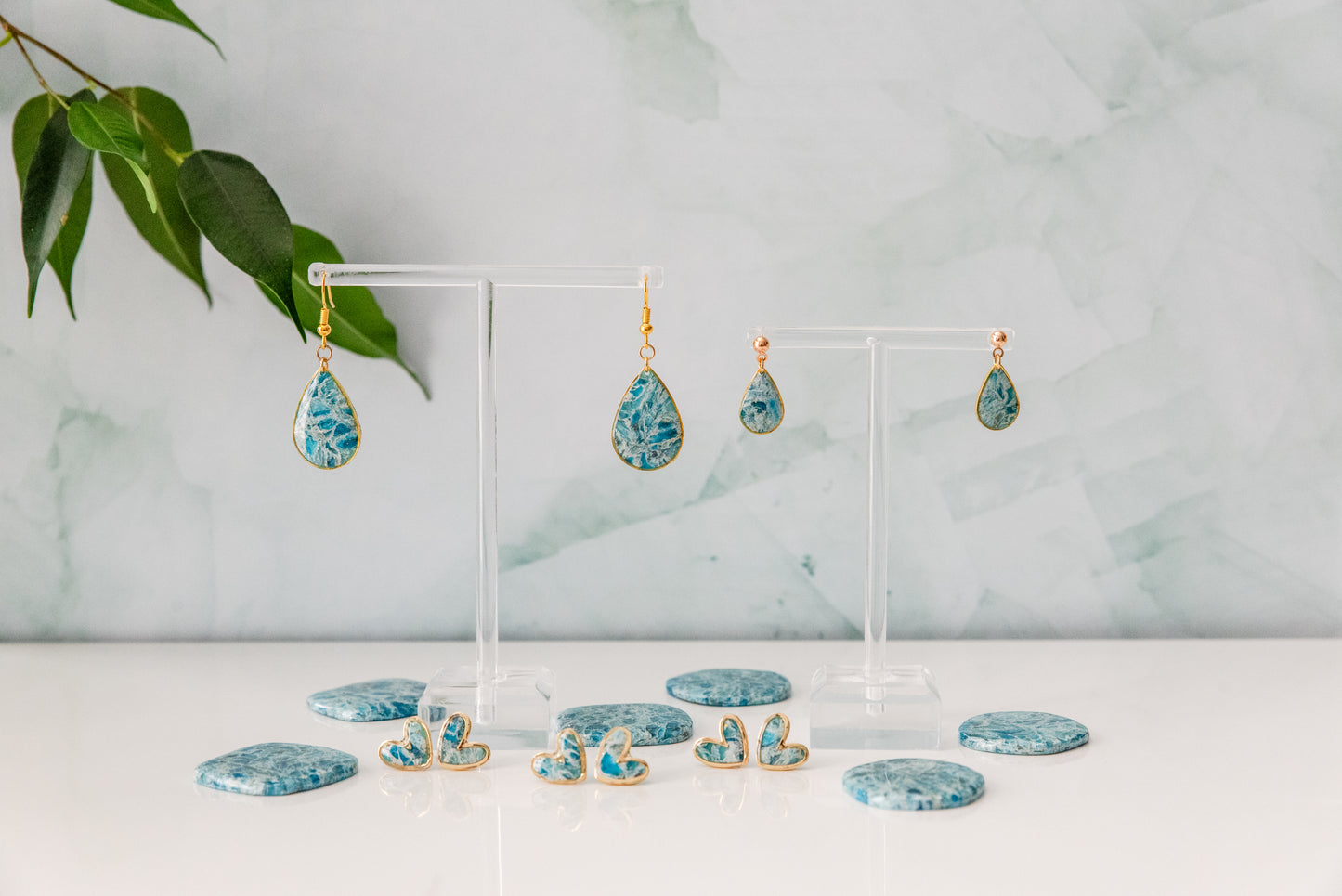 Ocean Granite Earrings