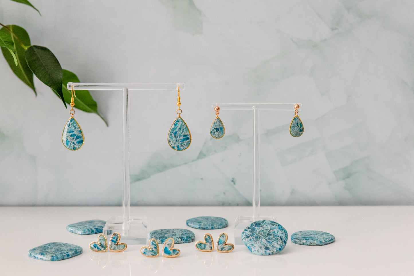 Ocean Granite Earrings