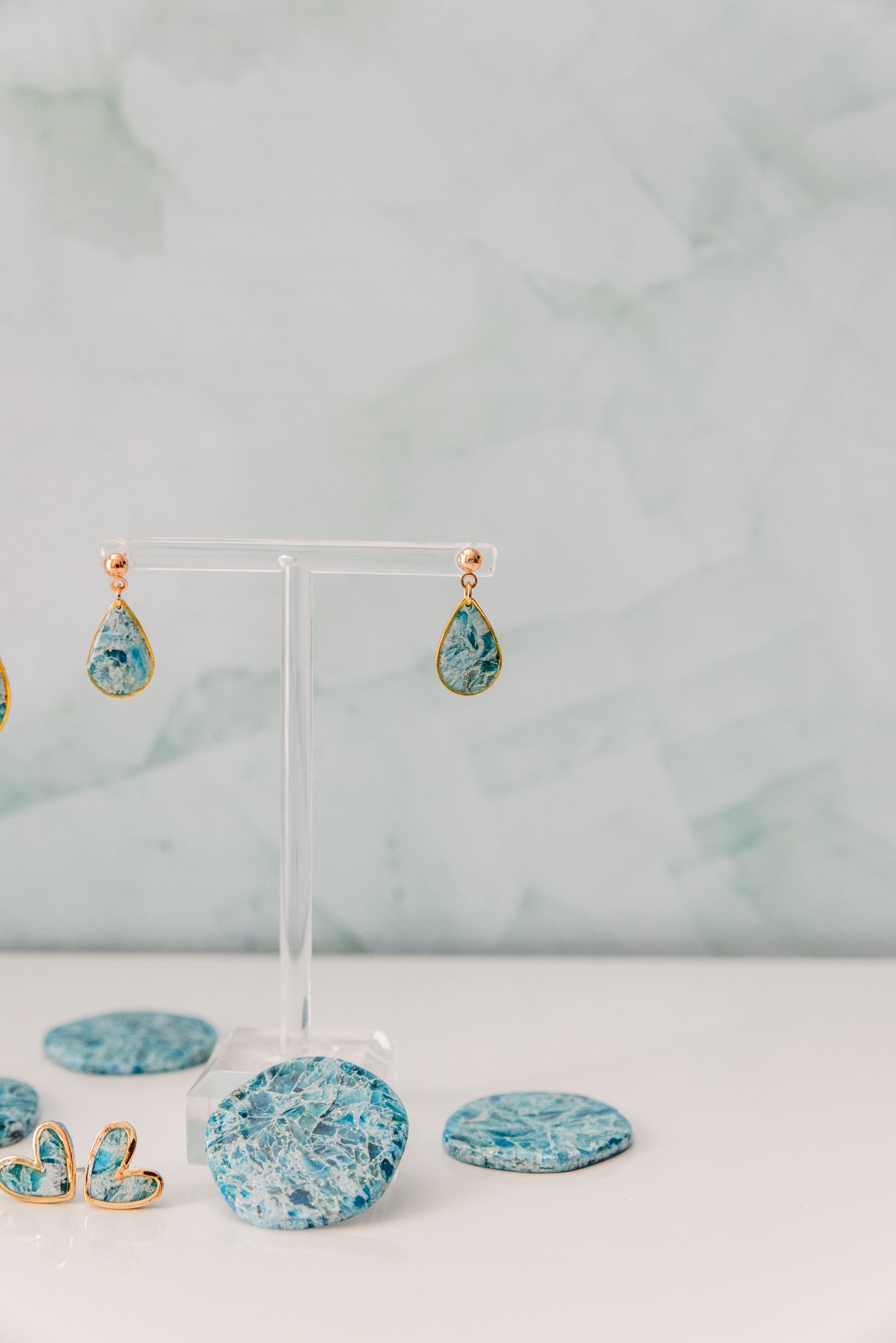 Ocean Granite Earrings