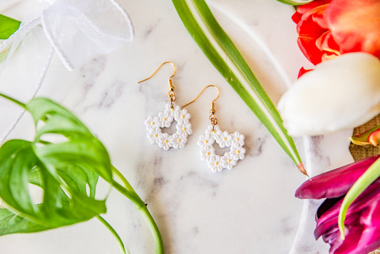 Daisy Heart Earrings