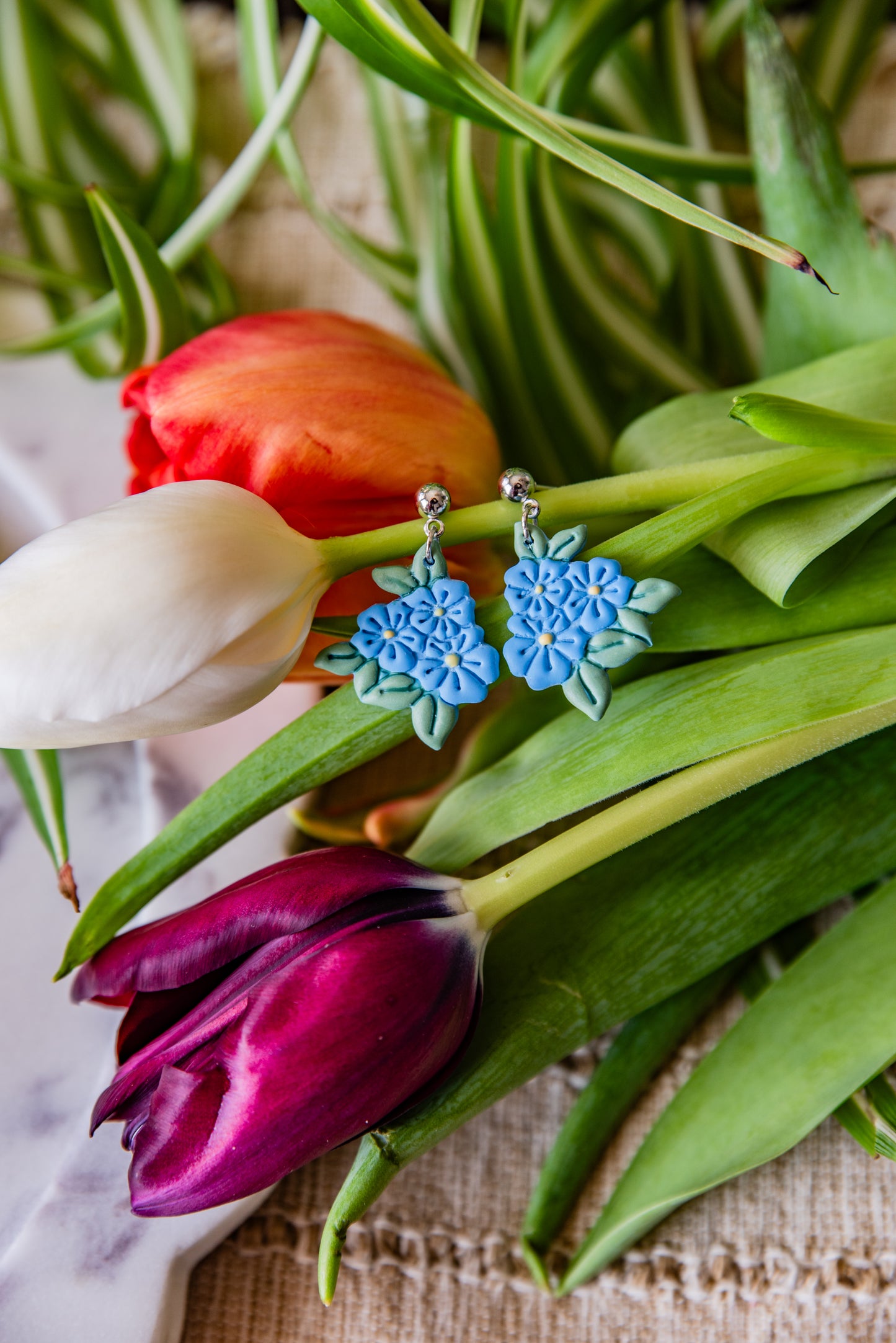 Forget Me Not Earrings