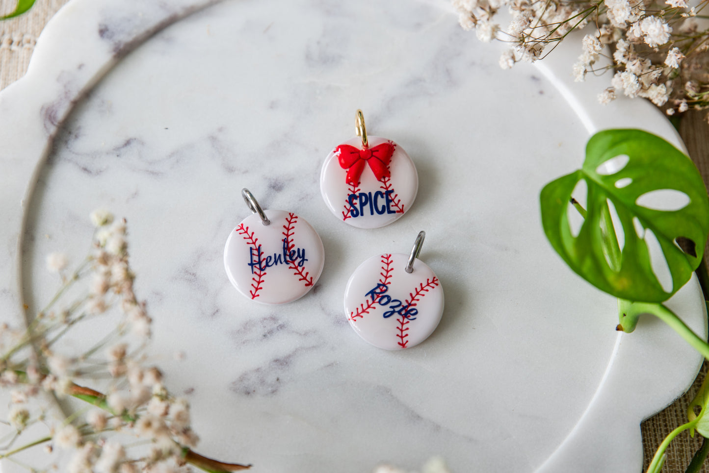 Baseball Pet Tag