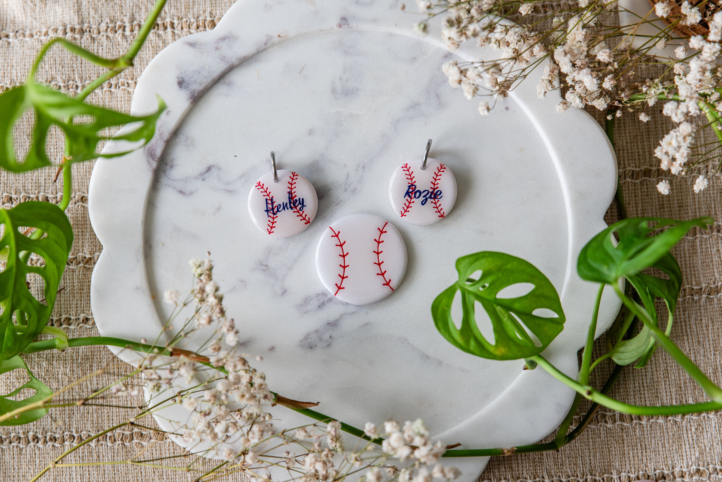 Baseball Pet Tag