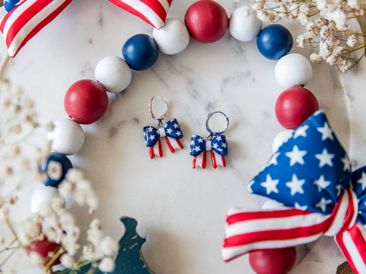 American Flag Bows Small
