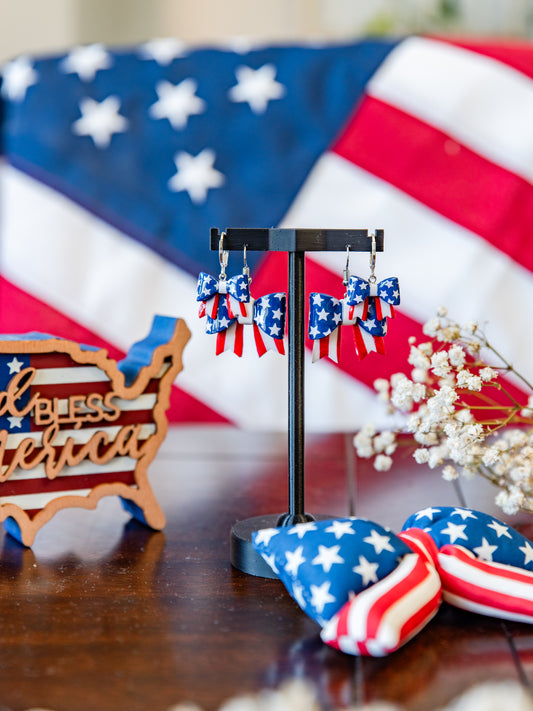 American Flag Bows Large