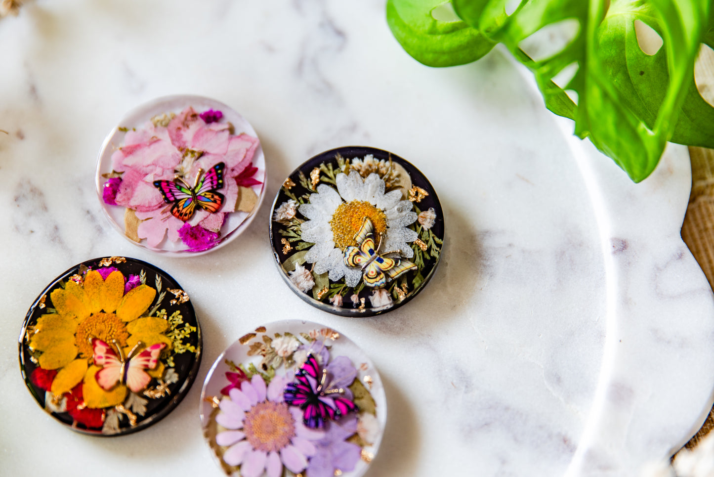 Pre-Made Dried Floral w/Butterfly