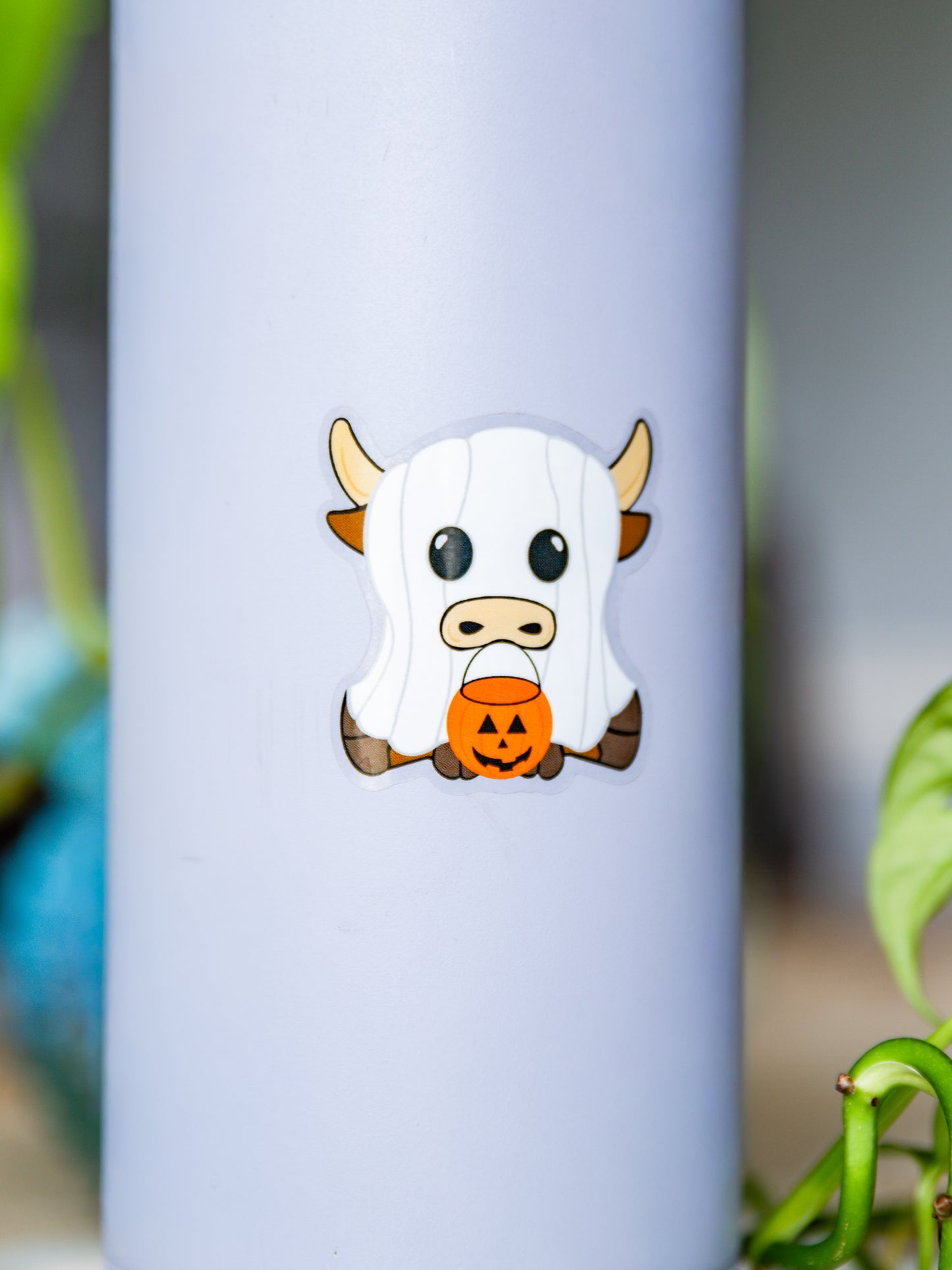 Spooky Cow Sticker