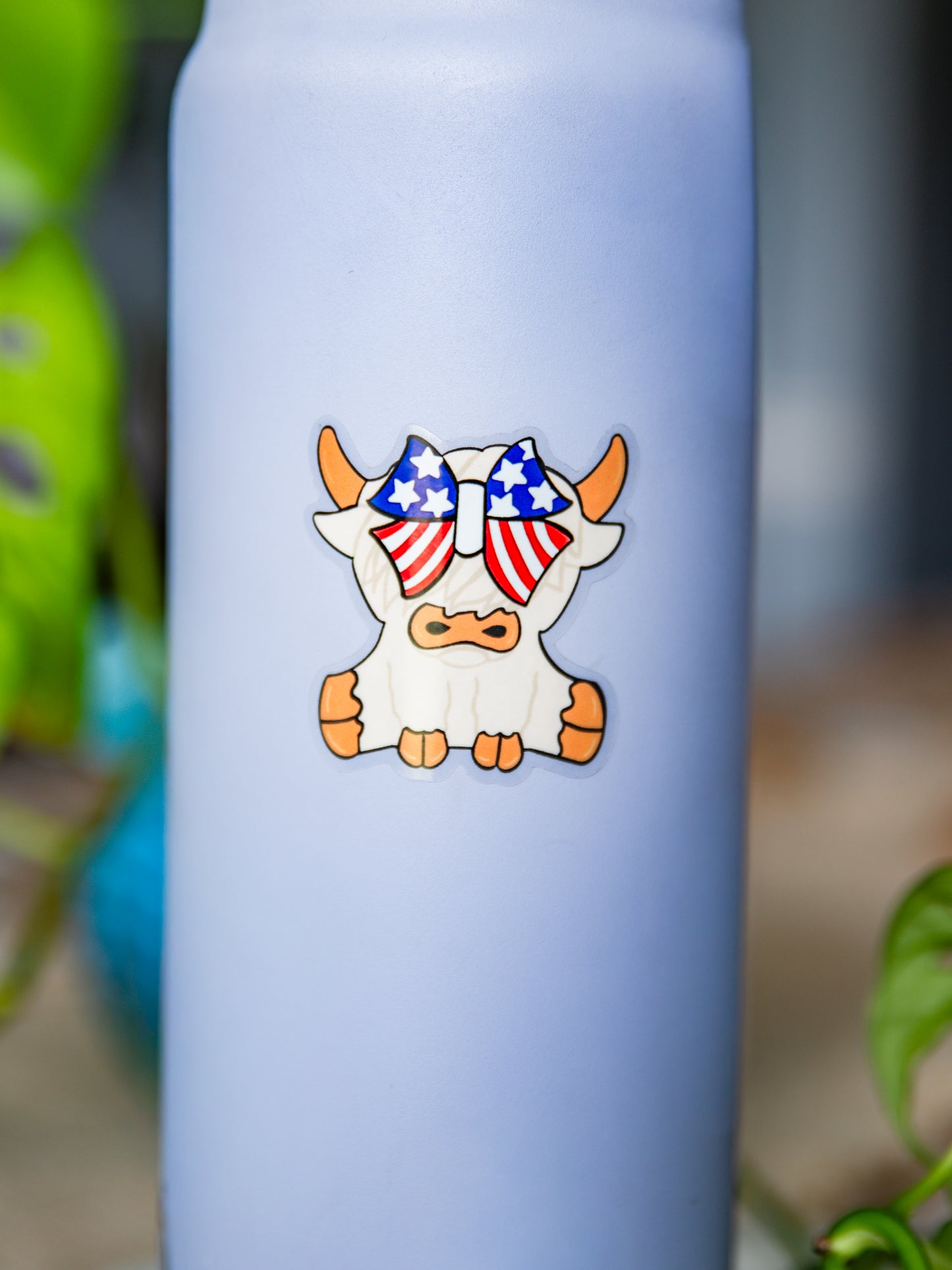 American Honey Highland Cow Sticker
