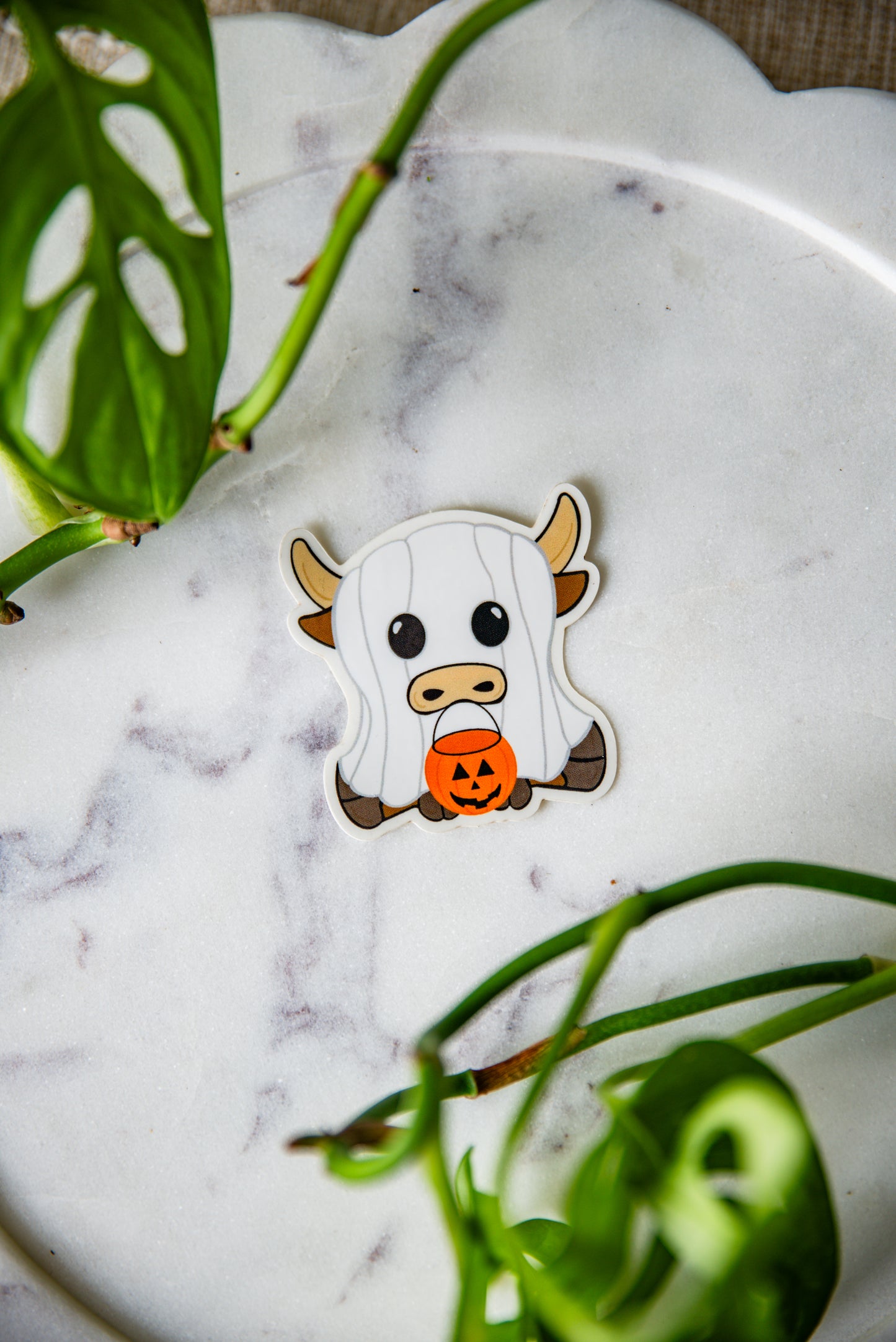 Spooky Cow Sticker