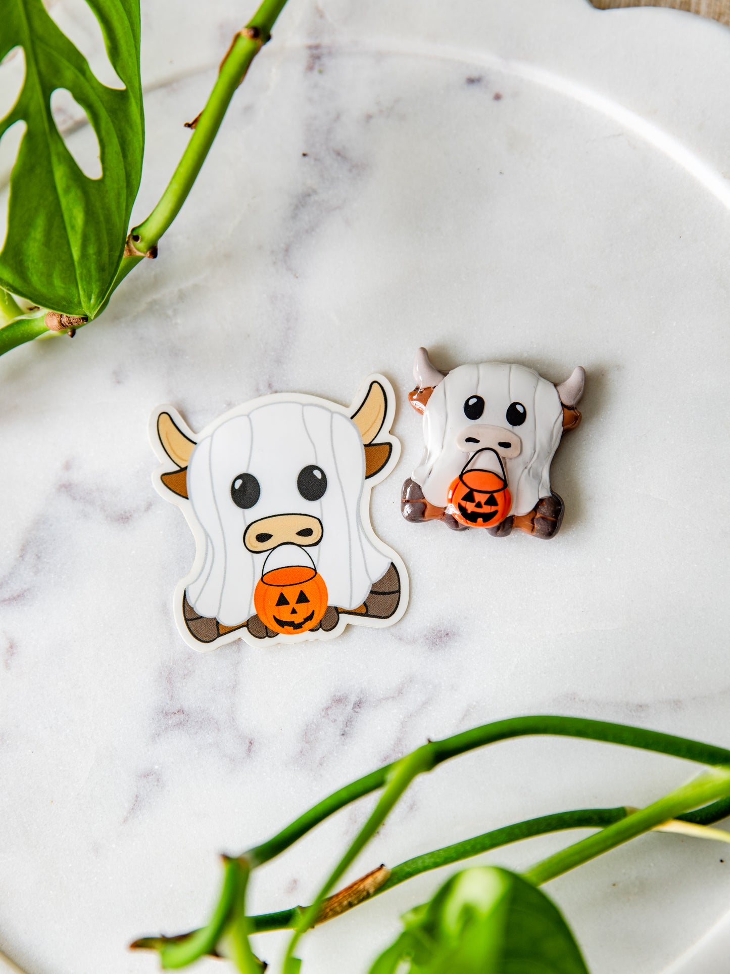 Spooky Cow Sticker
