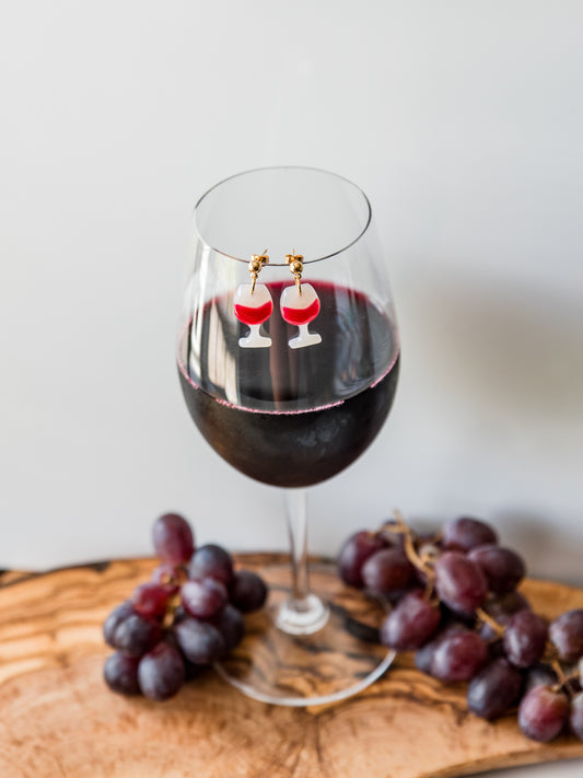 Glass of Wine Earrings