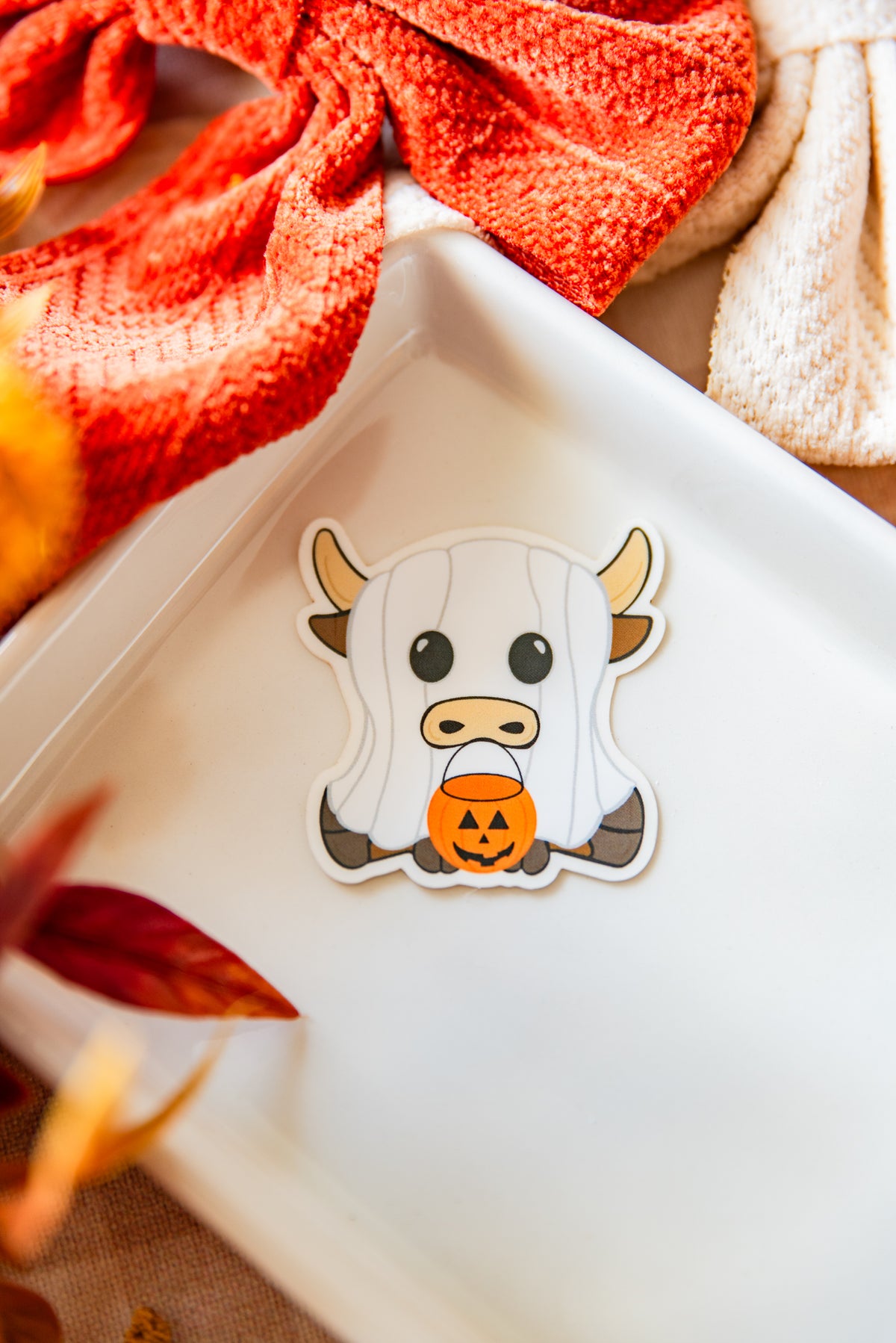 Spooky Cow Sticker