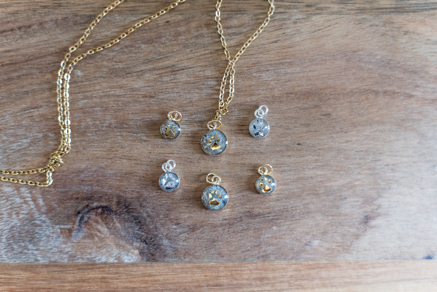 Custom Paw Print Memorial Necklace