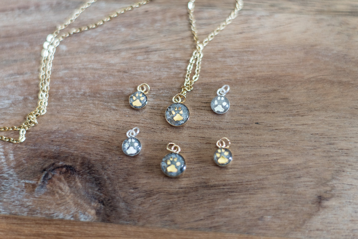 Custom Paw Print Memorial Necklace